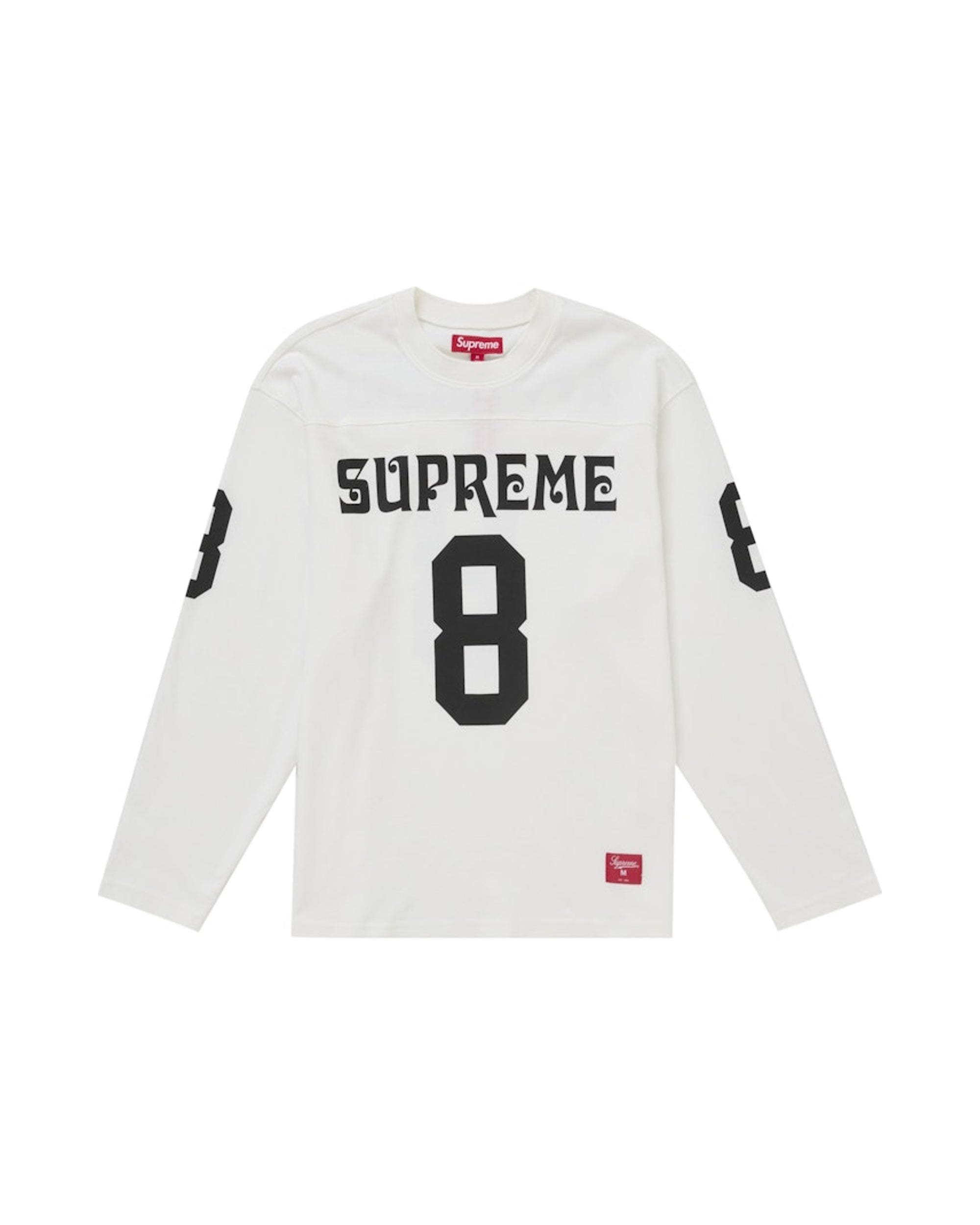 Supreme Affiliated L/S Football Top White