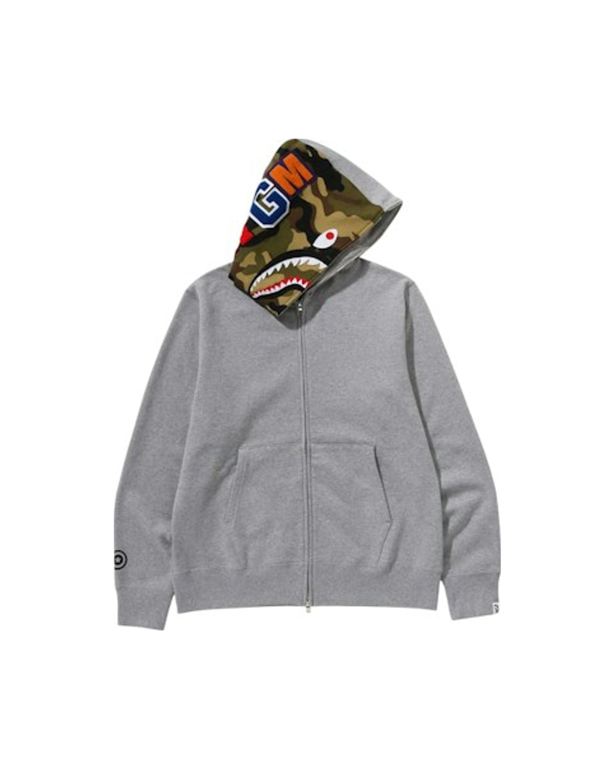 BAPE 1st Shark Full Zip Hoodie Gray