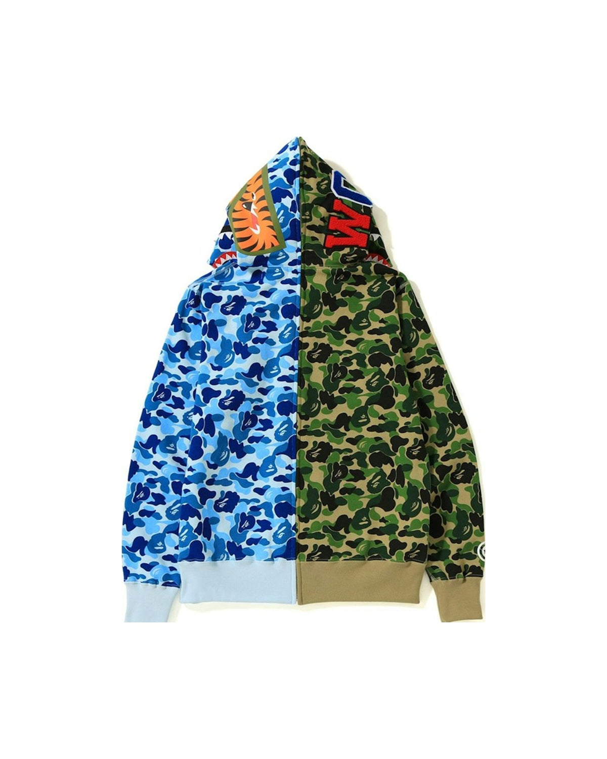 BAPE ABC Separate Shark Full Zip Hoodie Green/Blue