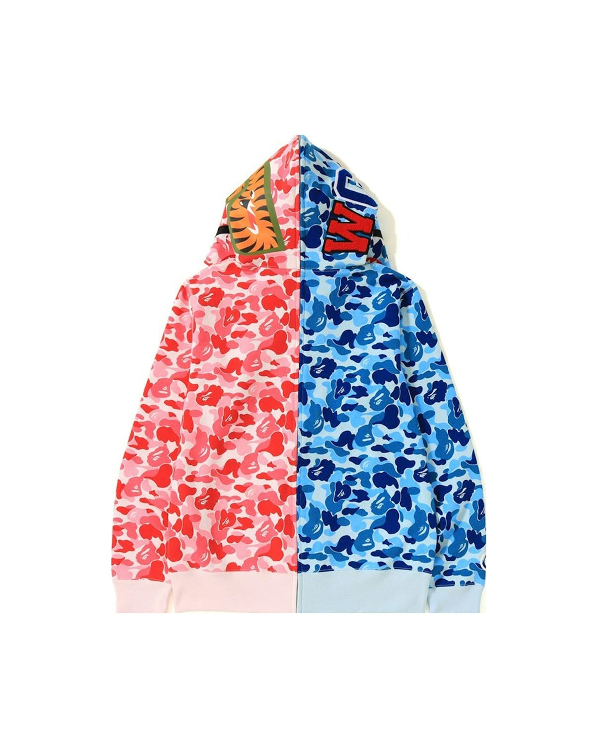 BAPE ABC Separate Shark Full Zip Hoodie Blue/Pink