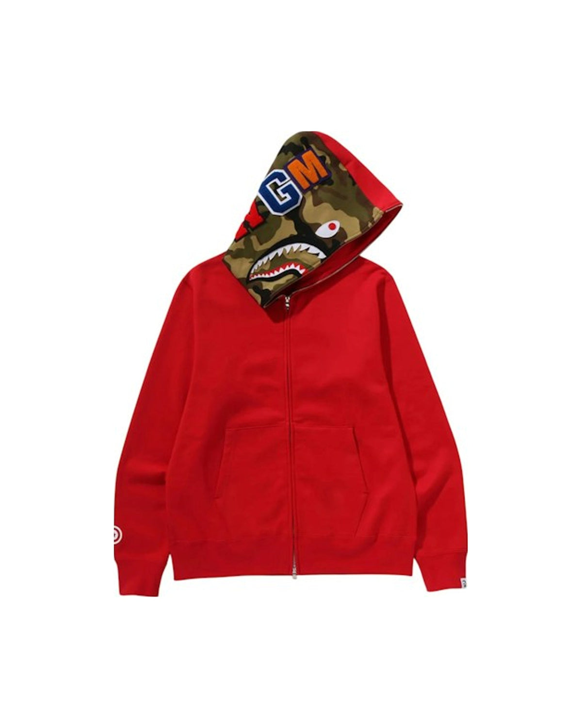 BAPE 1st Shark Full Zip Hoodie Red