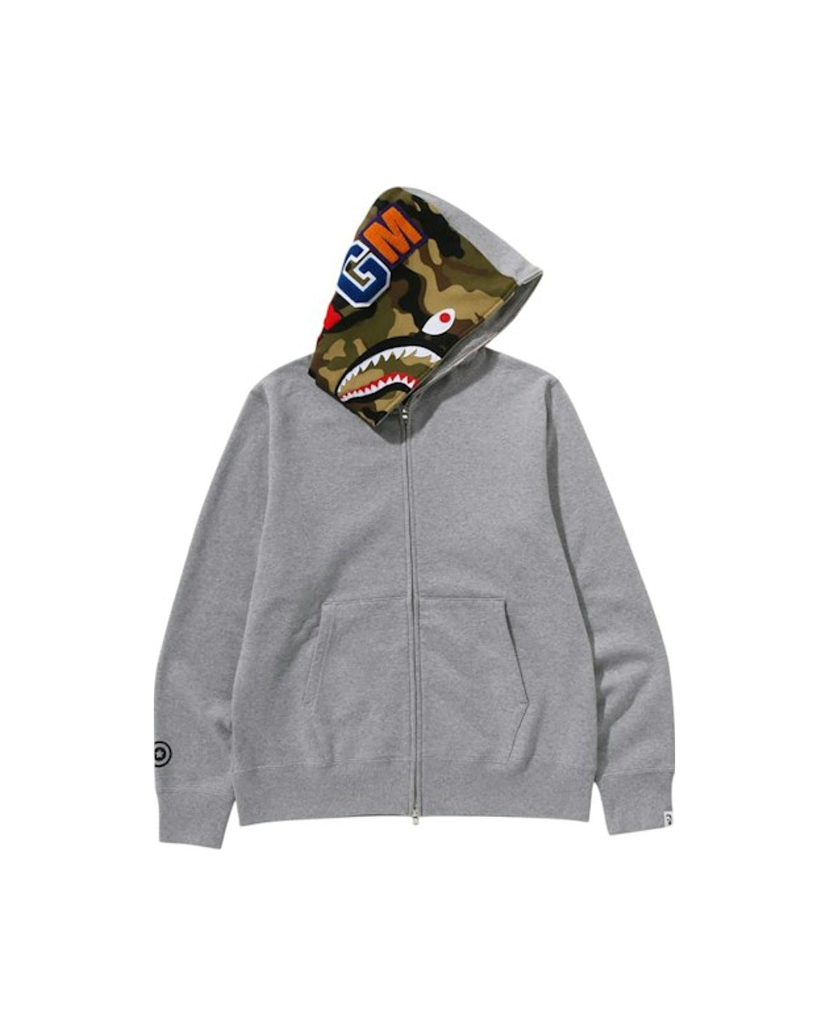 BAPE 1st Shark Full Zip Hoodie Grey