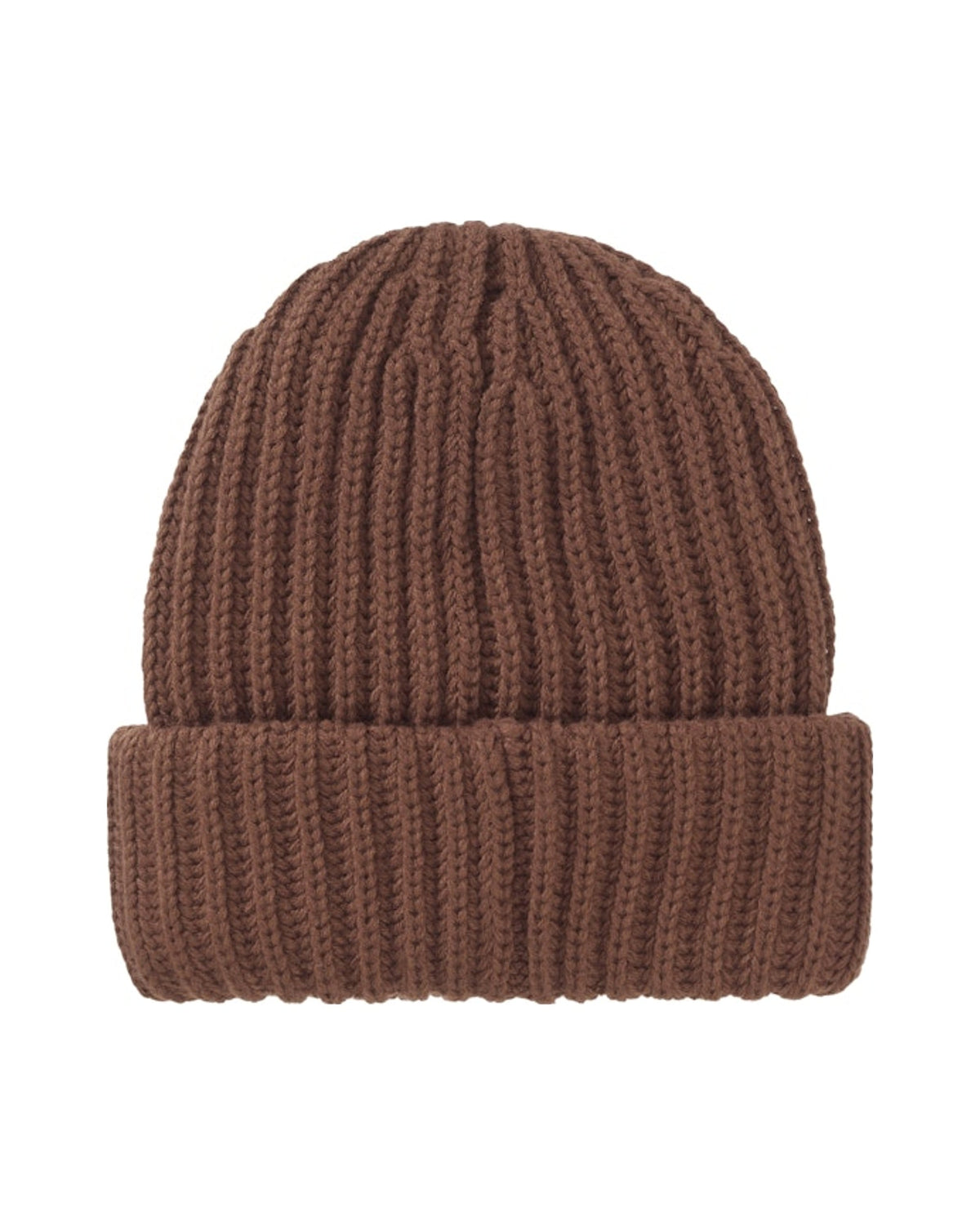 Supreme Chunky Rib Classic Logo Beanie Brown