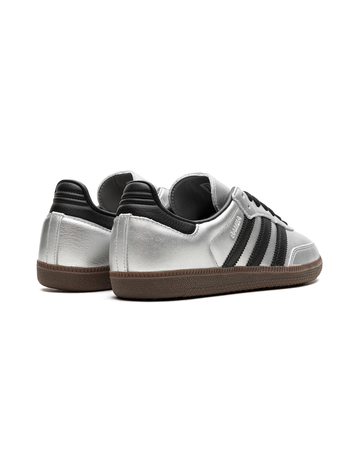 adidas Samba OG Silver Metallic Black Gum (Women's)
