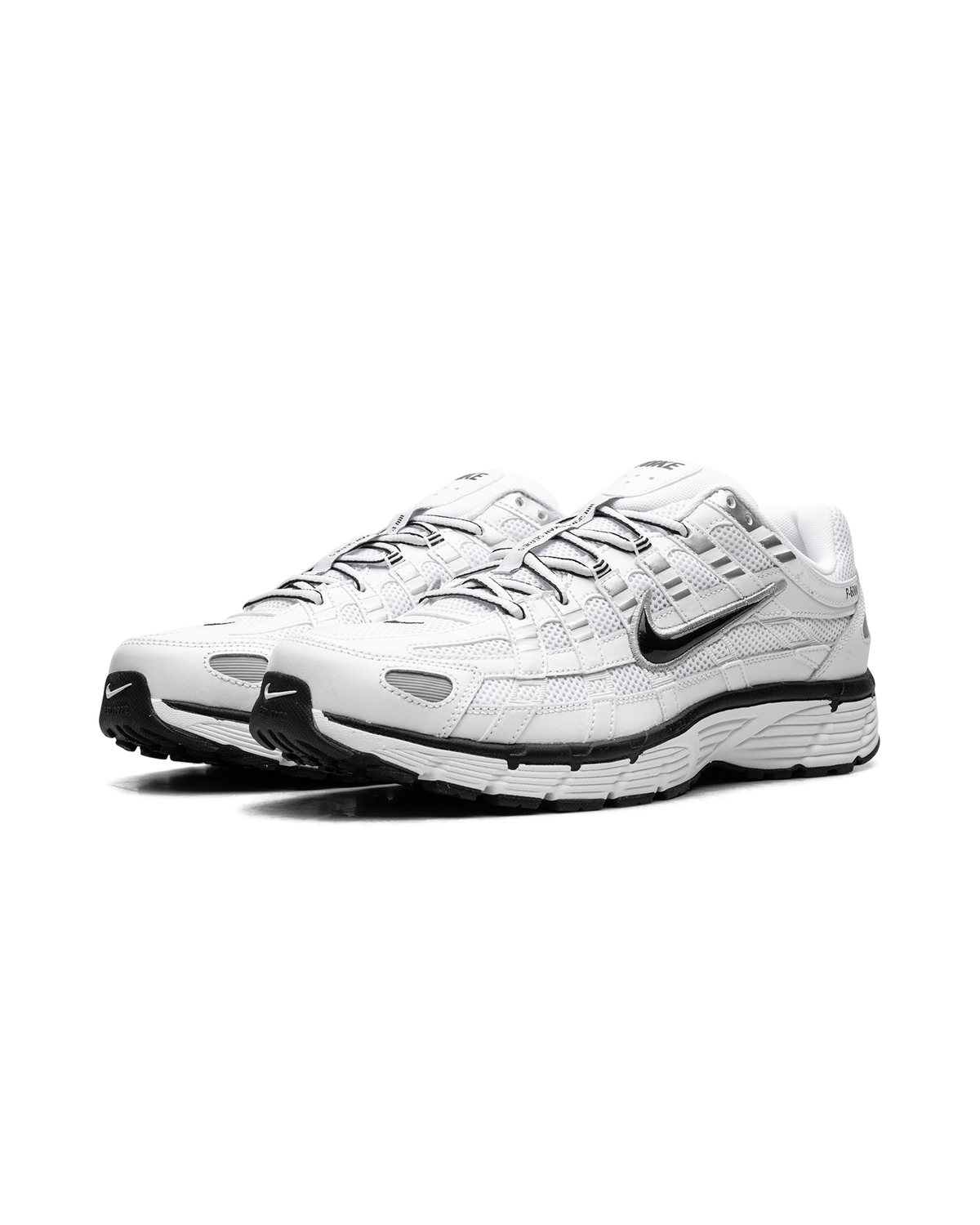 Nike P-6000 White Metallic Silver Black